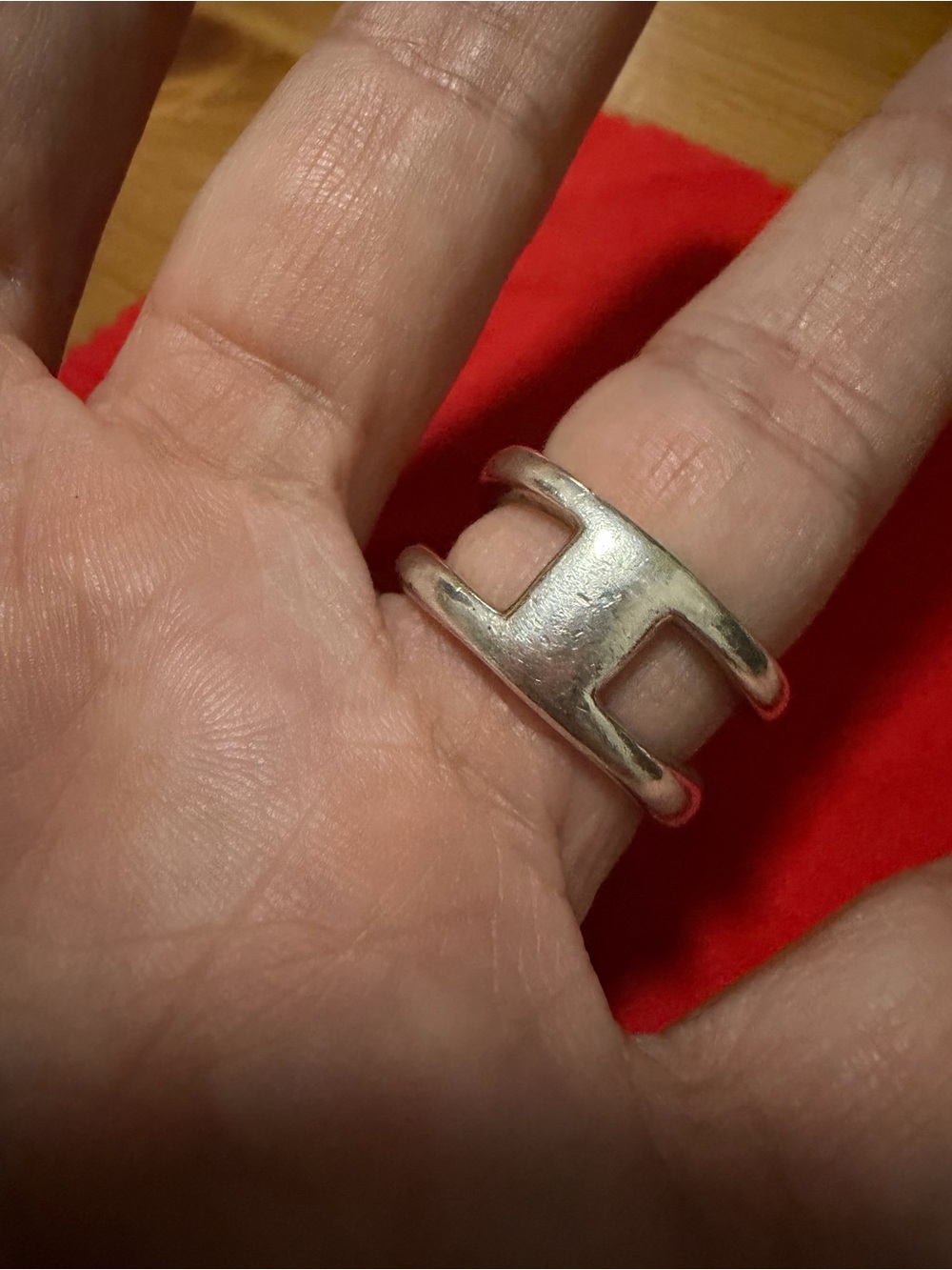 Tiffany & Co. Sterling Silver Triple-Band Open Ring - Silver - Size 7/7.5 - Picture 5 of 5